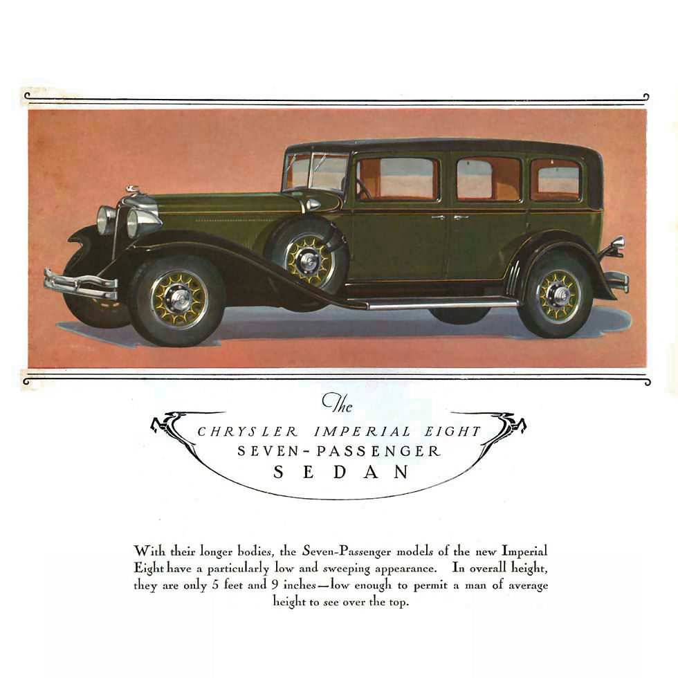 1931 Chrysler Imperial Eight Brochure Page 3